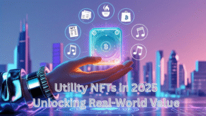 Utility NFT digital chip unlocking real-world benefits like tickets, rewards, and content in 2025
